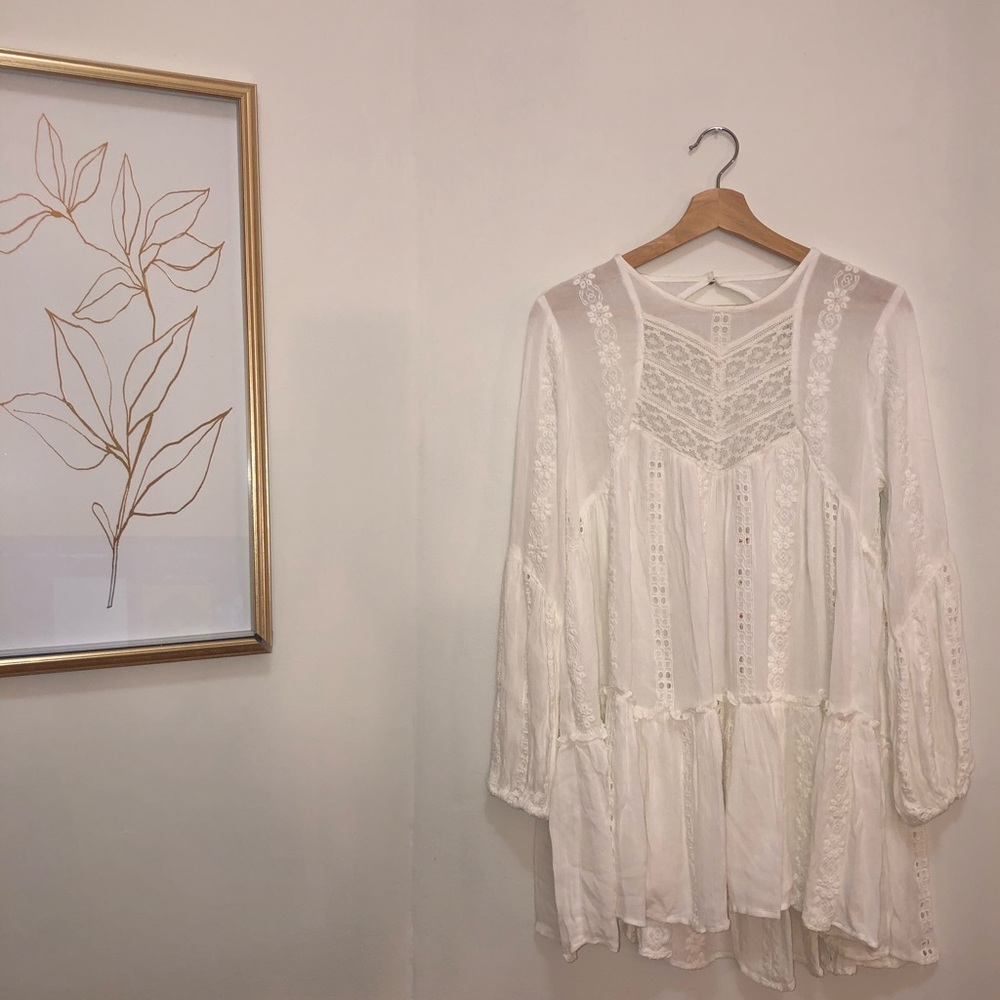 Free People lace tunic dress NWT